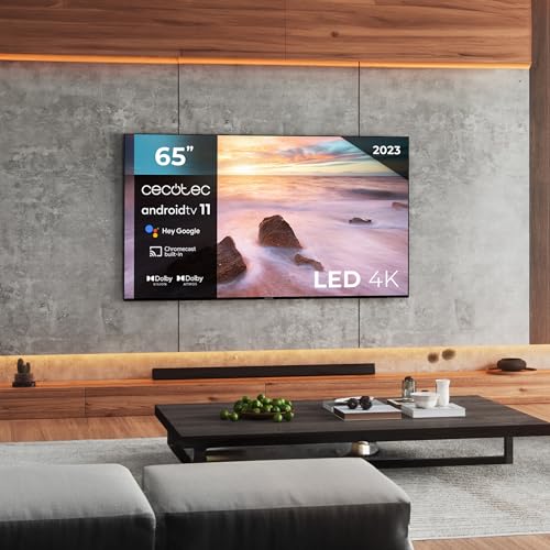 Cecotec - 65" 4K UHD Smart TV A2 Series, Android 11, Dolby Vision & Atmos