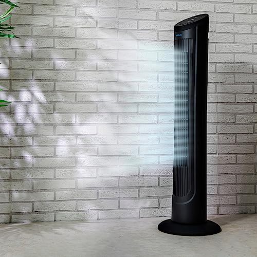 Cecotec - EnergySilence 9090 Tower Fan, 45W, 100% Copper Motor, Quiet Operation