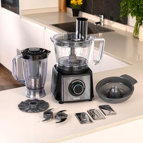 Cecotec Paprika 1300 Food Processor - 2000W Power & Stainless Steel