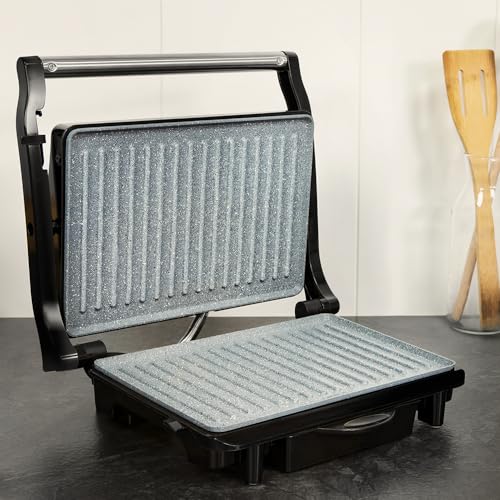 Cecotec - 1500W Electric Grill with RockStone Coating & Easy Clean Design