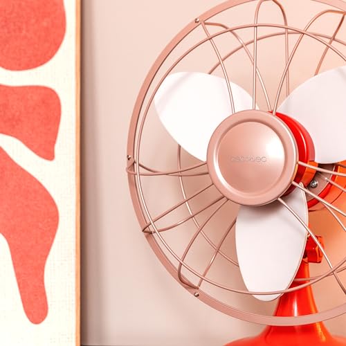 Cecotec EnergySilence 1090 RetroDesk Fan - 40W Powerful Airflow