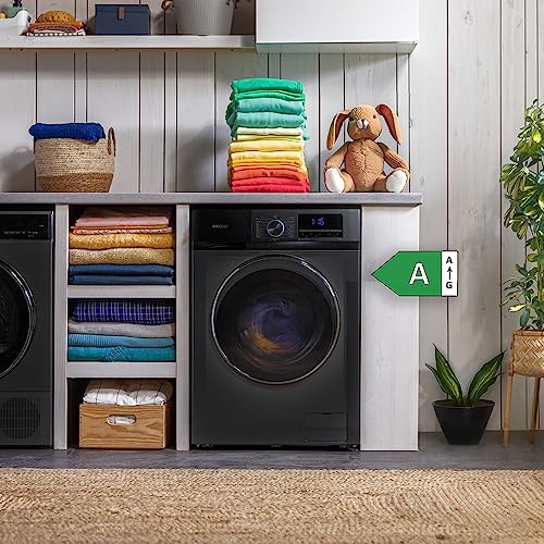 Cecotec - 8 kg Front Load Washing Machine, Inverter Motor, 16 Programs, SteamMax