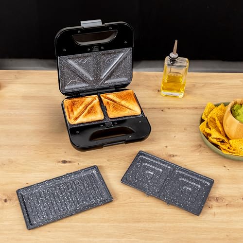 Cecotec Rock'nToast Combo 800W Sandwich Maker With Non-Stick Plates