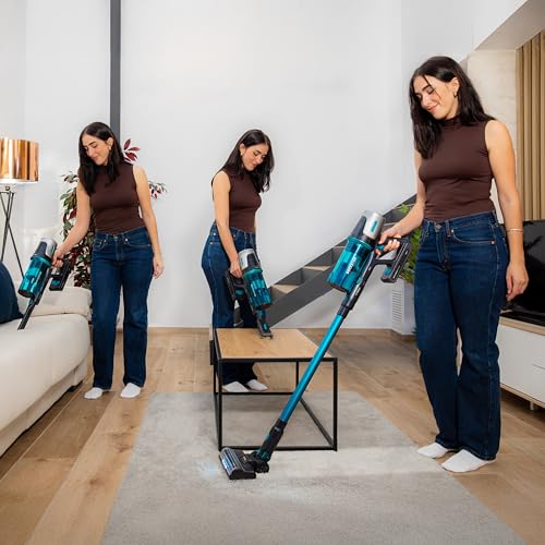 Cecotec - Cordless Electric Broom with 215W Power, 45min Battery, 2 Suction Modes