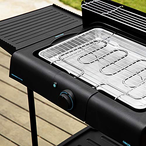 Cecotec - Stainless Steel Electric Grill with Adjustable Temperature & Grease Tray