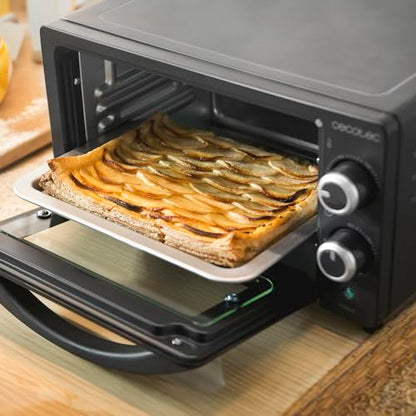 Cecotec - Bake&Toast 1090 Black Table Oven, 10L, 1000W, 60-Min Timer, 230ºC