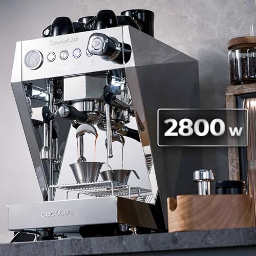 Cecotec - Professional Espresso Machine with Pre-Infusion, 15 Bar Pump, 2.5L Tank
