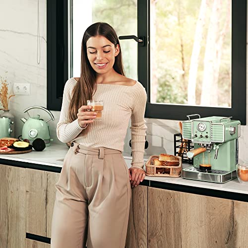 Cecotec Espresso Power 20 Coffee Maker - Vintage Style With 1350W Power
