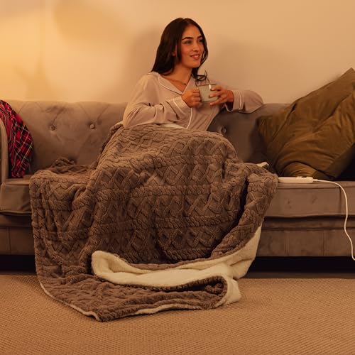 Cecotec - Electric Sherpa Thermal Blanket with 9 Heat Levels & Auto Shut-off