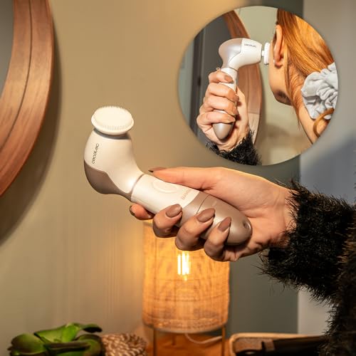 Cecotec - 9 in 1 Total Clean Facial Cleansing Brush with 360° Rotation and Ergonomic Design