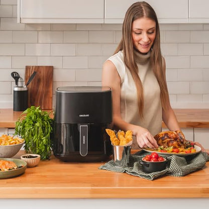 Cecotec - 5.5L Air Fryer with 1500W Power, 9 Cooking Modes, Touch Screen