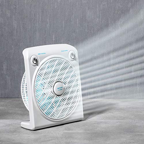 Cecotec - EnergySilence 6000 PowerBox Floor Fan, 50W, 5 Blades, 3 Speeds