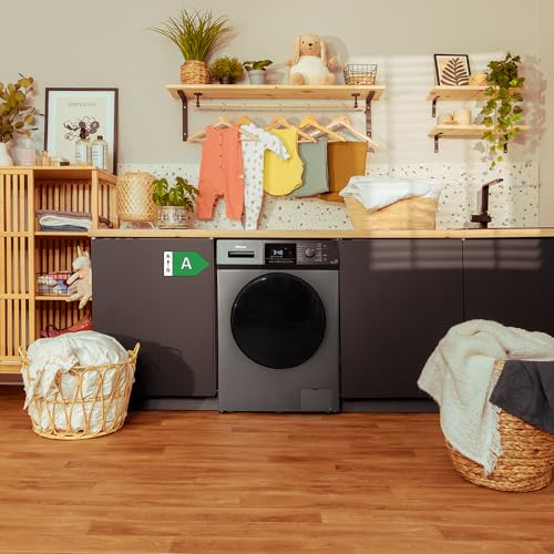 Cecotec Bolero Dresscode 8410 Inverter Steel A Washing Machine - 8 kg Capacity, Energy Efficient