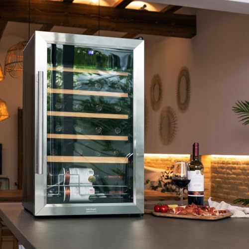 Cecotec Wine Cellar Bolero GrandSommelier 2450 - 24 Bottles With Adjustable Temperature