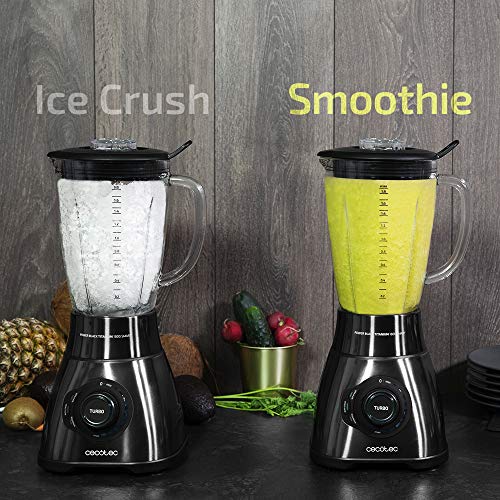 Cecotec Power Black Titanium 2500 MAX Smart Blender - 1800W Power & Smoothie Program