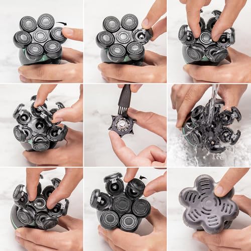 Cecotec Bamba PrecisionCare Skull Shaver - Extra Large Head, 60 Min Battery Life