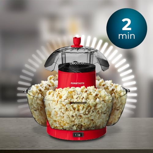 Cecotec Fun&Taste P'Corn Lotus Electric Popcorn Machine - Ready Popcorn in 2 Minutes