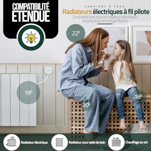 Heatzy Smart Thermostat Control Box - Manage Heaters Remotely