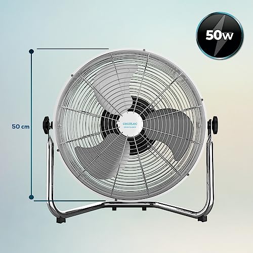 Cecotec - EnergySilence 4500 GyroPro Fan, 110W, 3 Speeds, Automatic Swivel