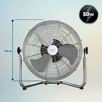 Cecotec - EnergySilence 4500 GyroPro Fan, 110W, 3 Speeds, Automatic Swivel