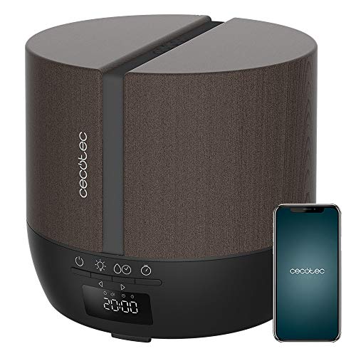 Cecotec PureAroma 550 Black Wood Aroma Diffuser with LED display and Bluetooth control