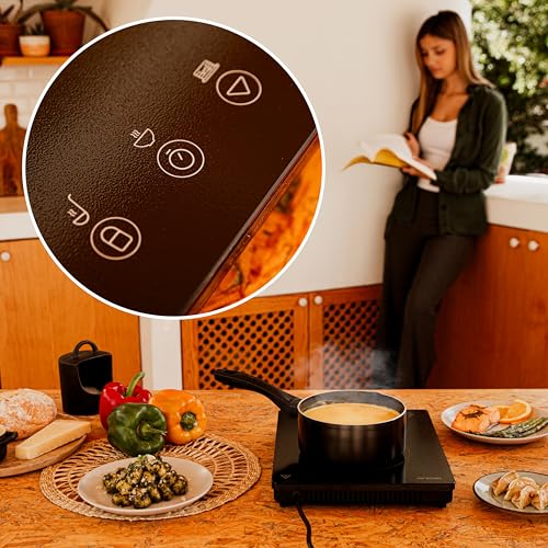 Cecotec Portable Induction Hob 1 Burner - 2000W Power & Touch Screen