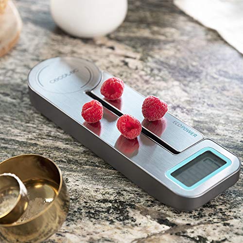Cecotec - EcoPower Compact Kitchen Scale, Foldable, LCD Display, Tare Function