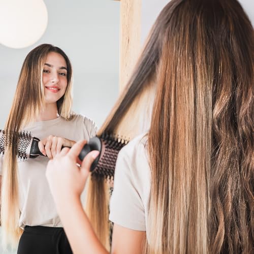 Cecotec - 1200W Air Voluminization Brush, 2-in-1 Dryer & Styler, Ceramic Coating