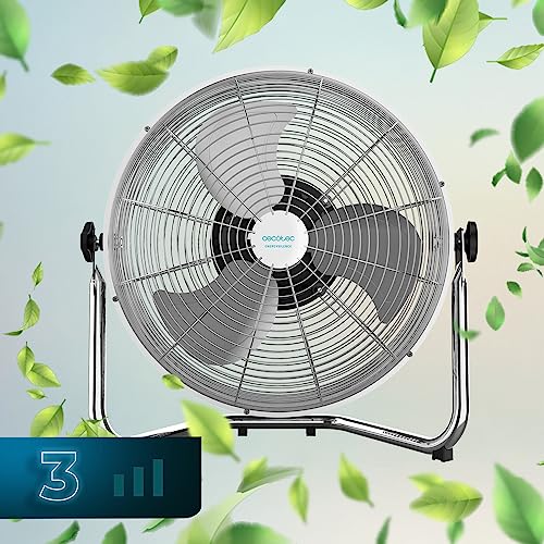 Cecotec - EnergySilence 4500 GyroPro Fan, 110W, 3 Speeds, Automatic Swivel