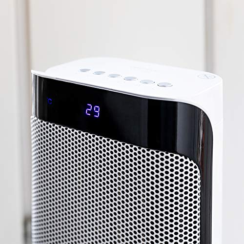 Cecotec - Smart Ceramic Heater 2000W with LED Display, 3 Modes, Remote Control