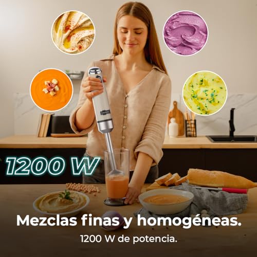 Cecotec - RetroBeige Blender 1200W, CrossBlades, 0.5L Capacity, 2 Speeds