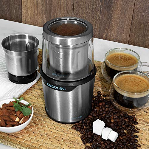 Cecotec TitanMill 300 DuoClean Electric Coffee and Spice Grinder With Safety Features