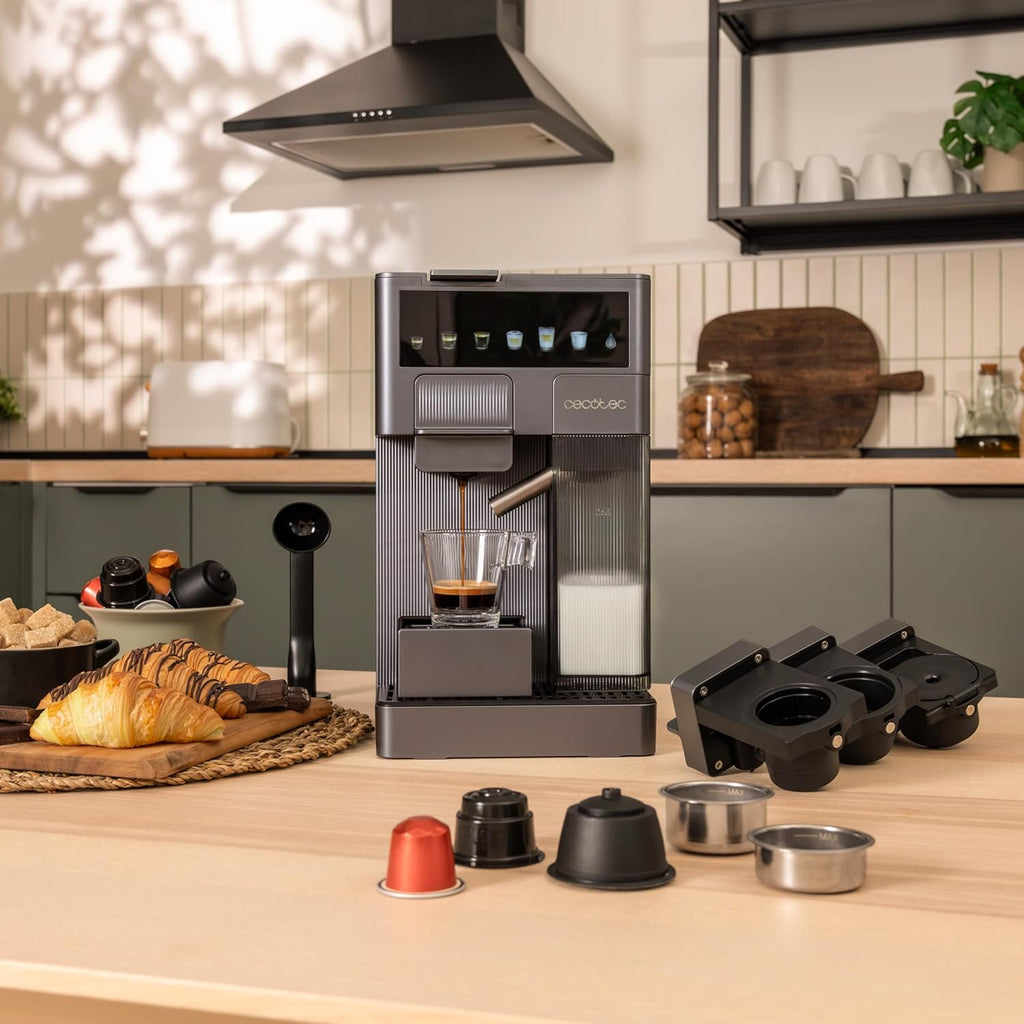 Cecotec Espresso Coffee Machine - Compatible With Ground Coffee & More - 1350W Power