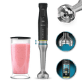 Cecotec Katana 15 TotalDestroy Hand Blender with black titanium blades and splash guard